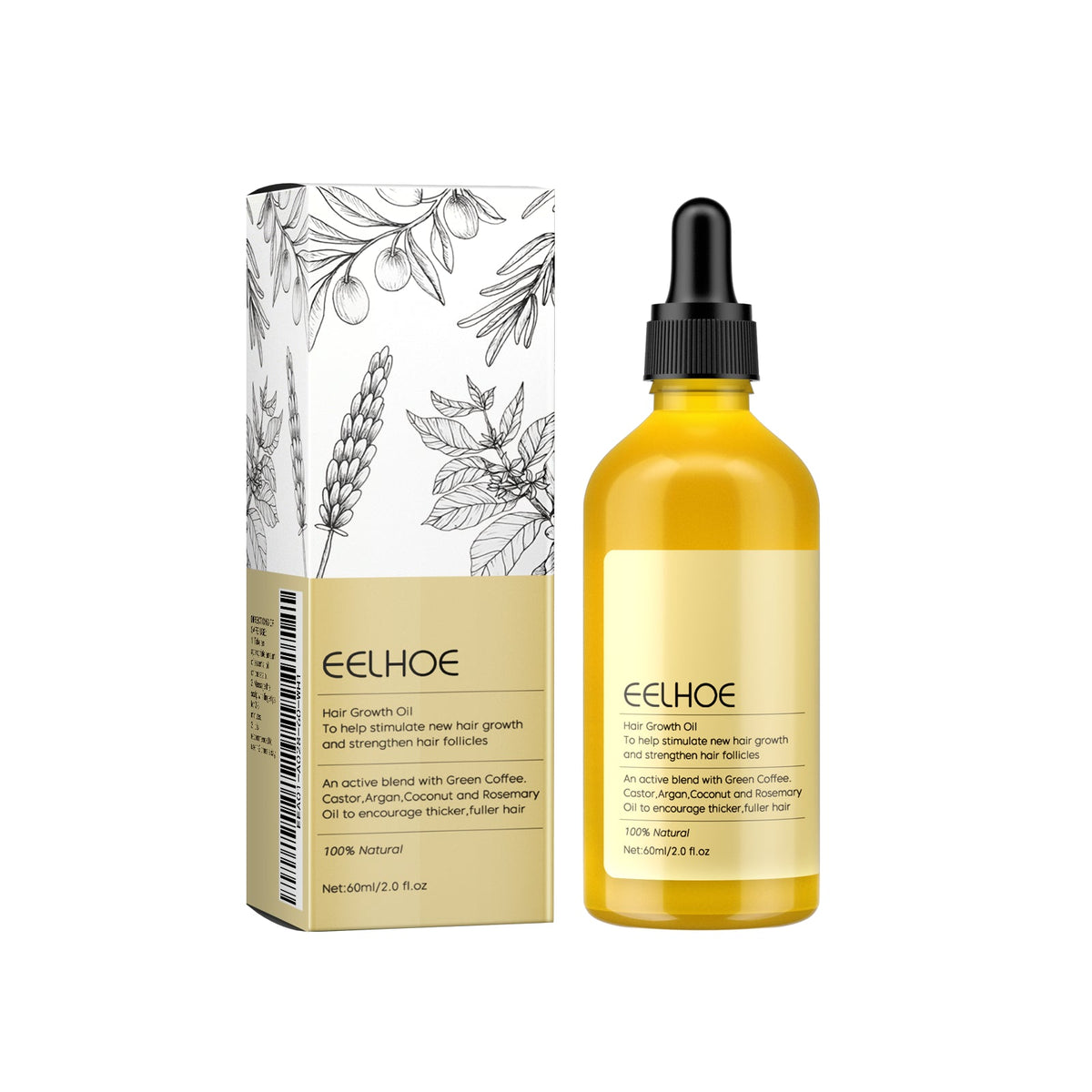 EELHOE Rosemary Hair & Scalp Oil, 60 mL