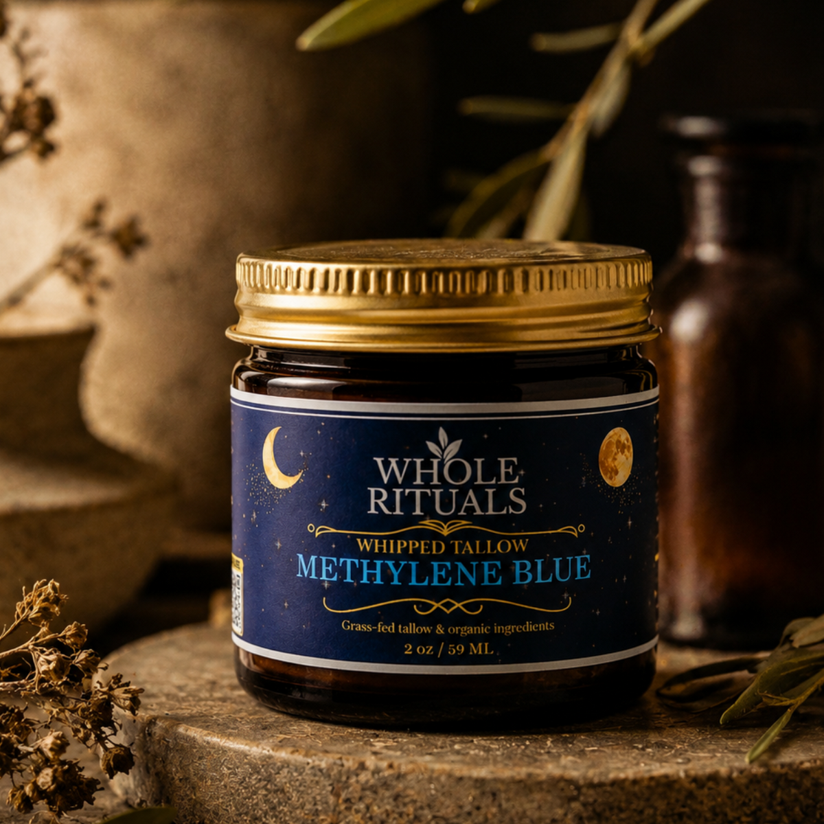 Whipped Methylene Blue Tallow Balm