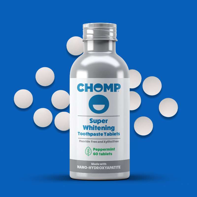 Super Whitening Nano Hydroxyapatite Peppermint Toothpaste Tablets