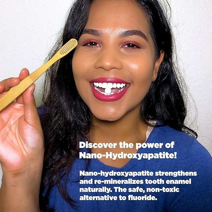 Super Whitening Nano Hydroxyapatite Peppermint Toothpaste Tablets